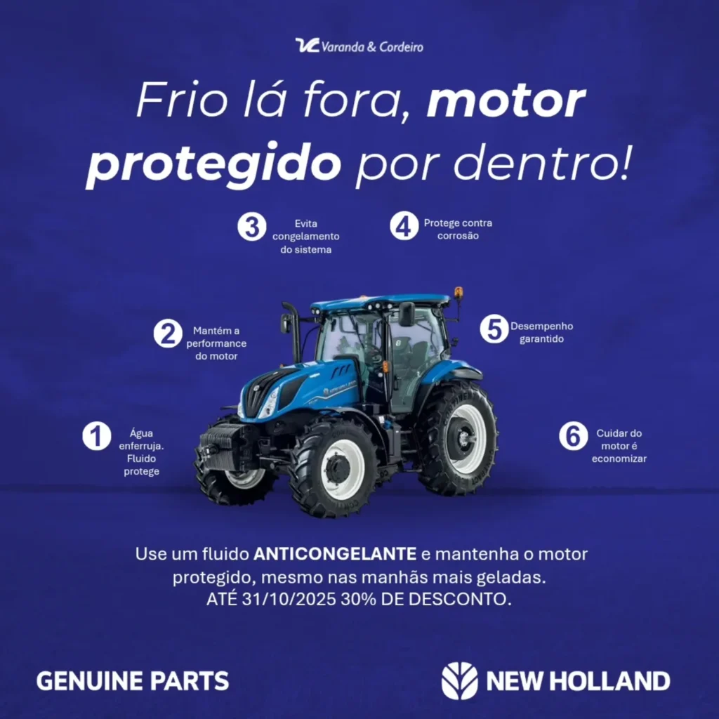 Frio lá fora, motor protegido por dentro!
