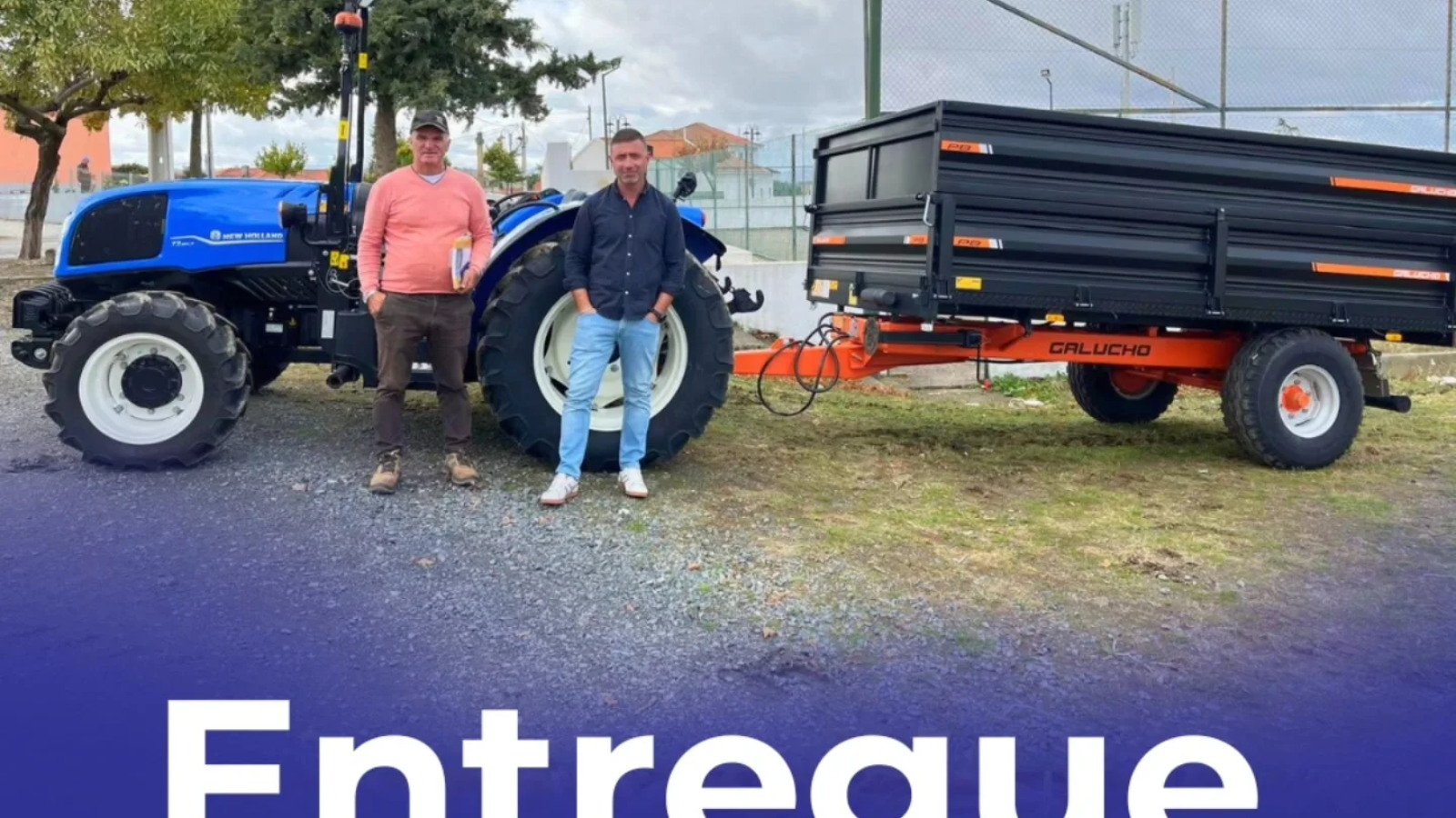 new holland t 3.80lp rops e reboque galucho pb5000 rs com taipais suplementares