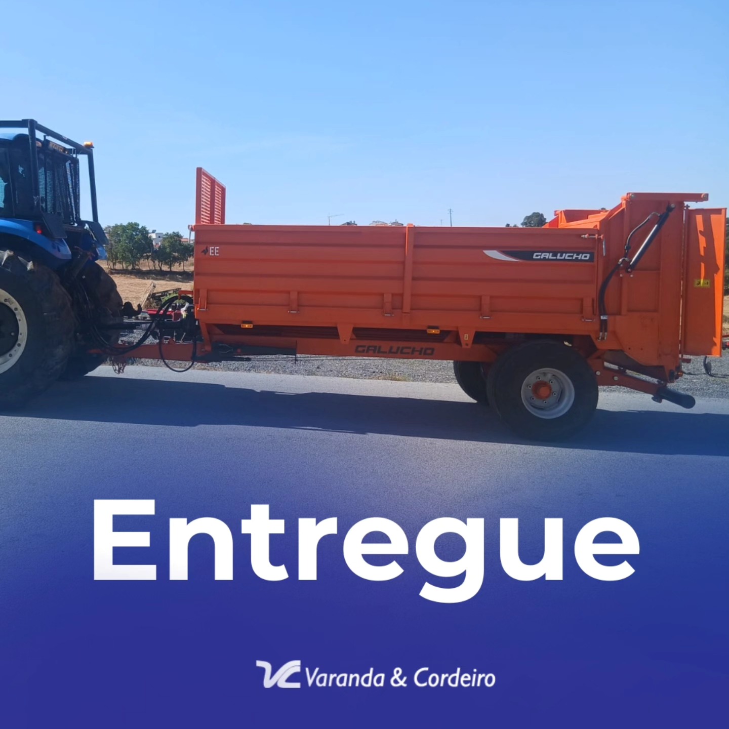 reboque espalhador de estrume galucho de 5000kg