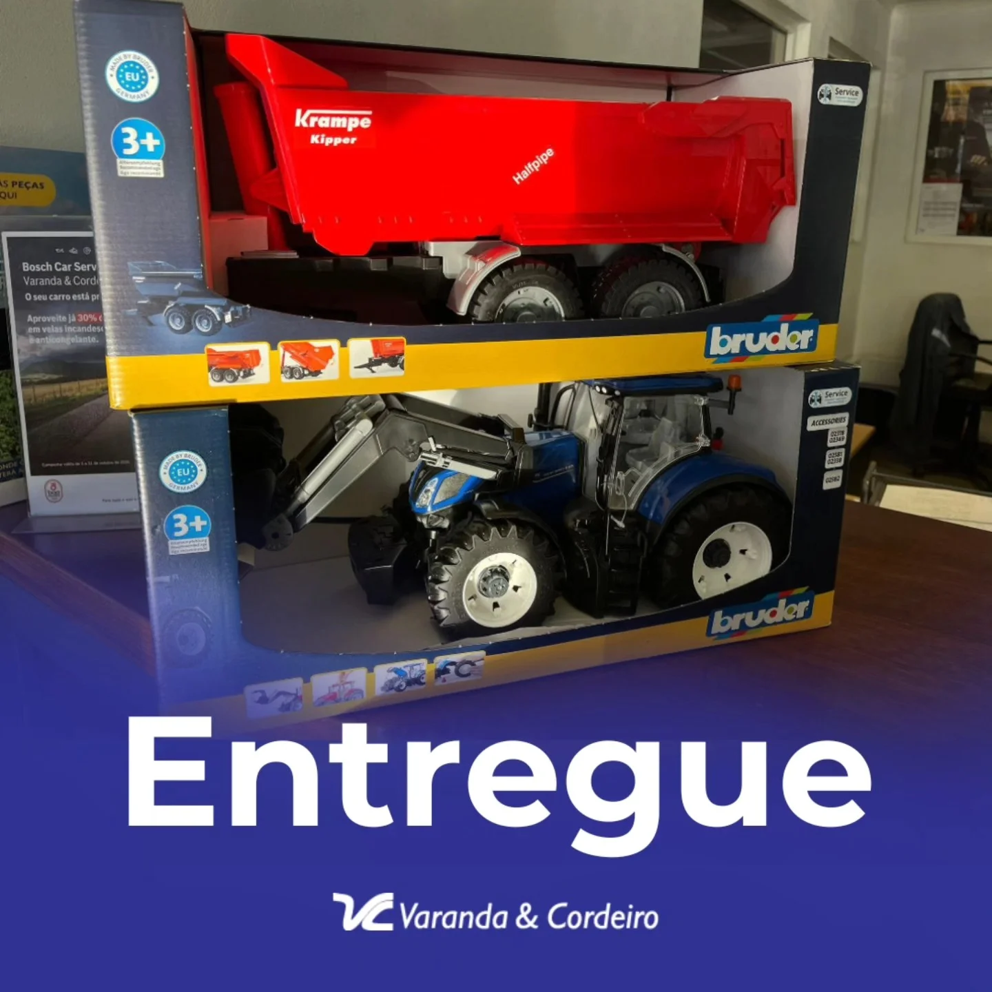 trator new holland e reboque krampe kipper