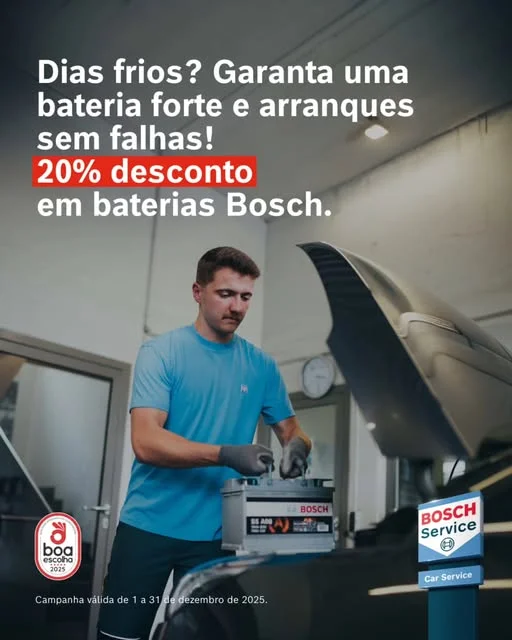 20% desconto em baterias bosch