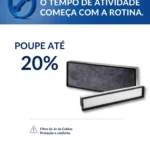 Desconto 20% em filtros de ar.