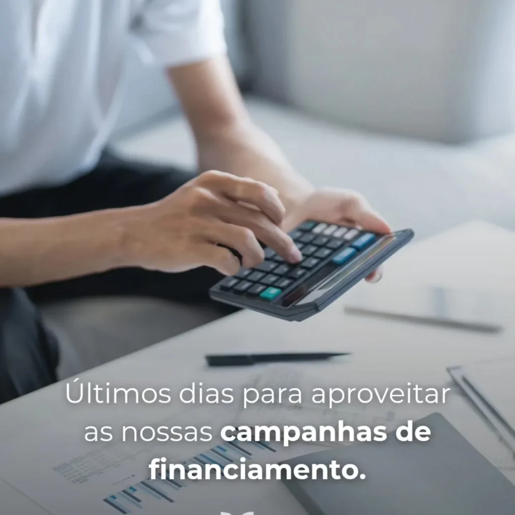 O tempo está a acabar para aproveitar as nossas campanhas de financiamento. Esta é a oportunidade ideal para garantir o equipamento que precisa com condições especiais.