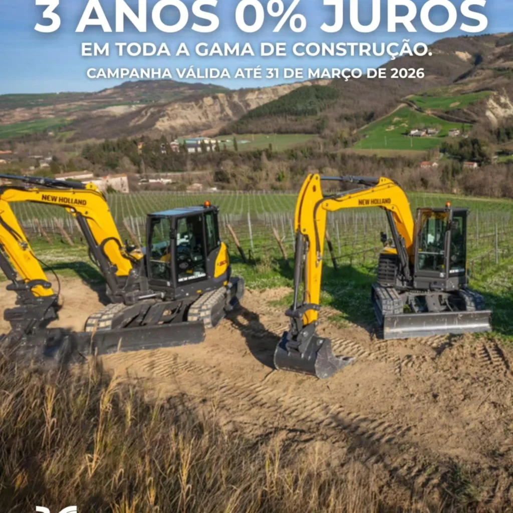 Robustez e eficiência para o trabalho no terreno.3 anos 0% de juros em toda a gama de construção