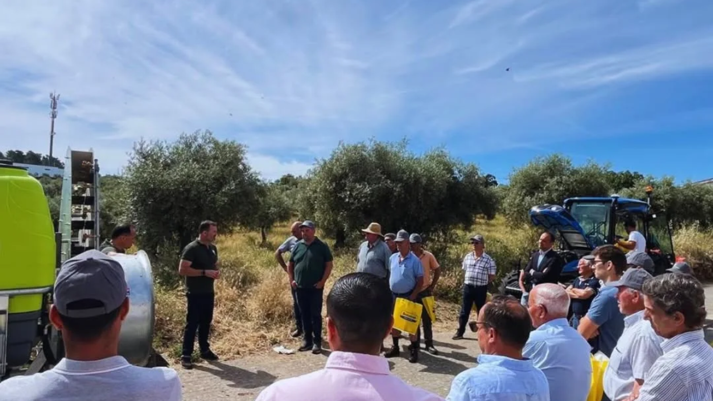 momentos da demonstração de máquinas e equipamentos agrícolas na festa da cereja&co, em alfândega da fé....