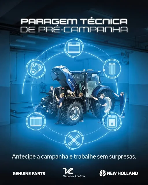 prepare a sua máquina antes da campanha e trabalhe sem surpresas