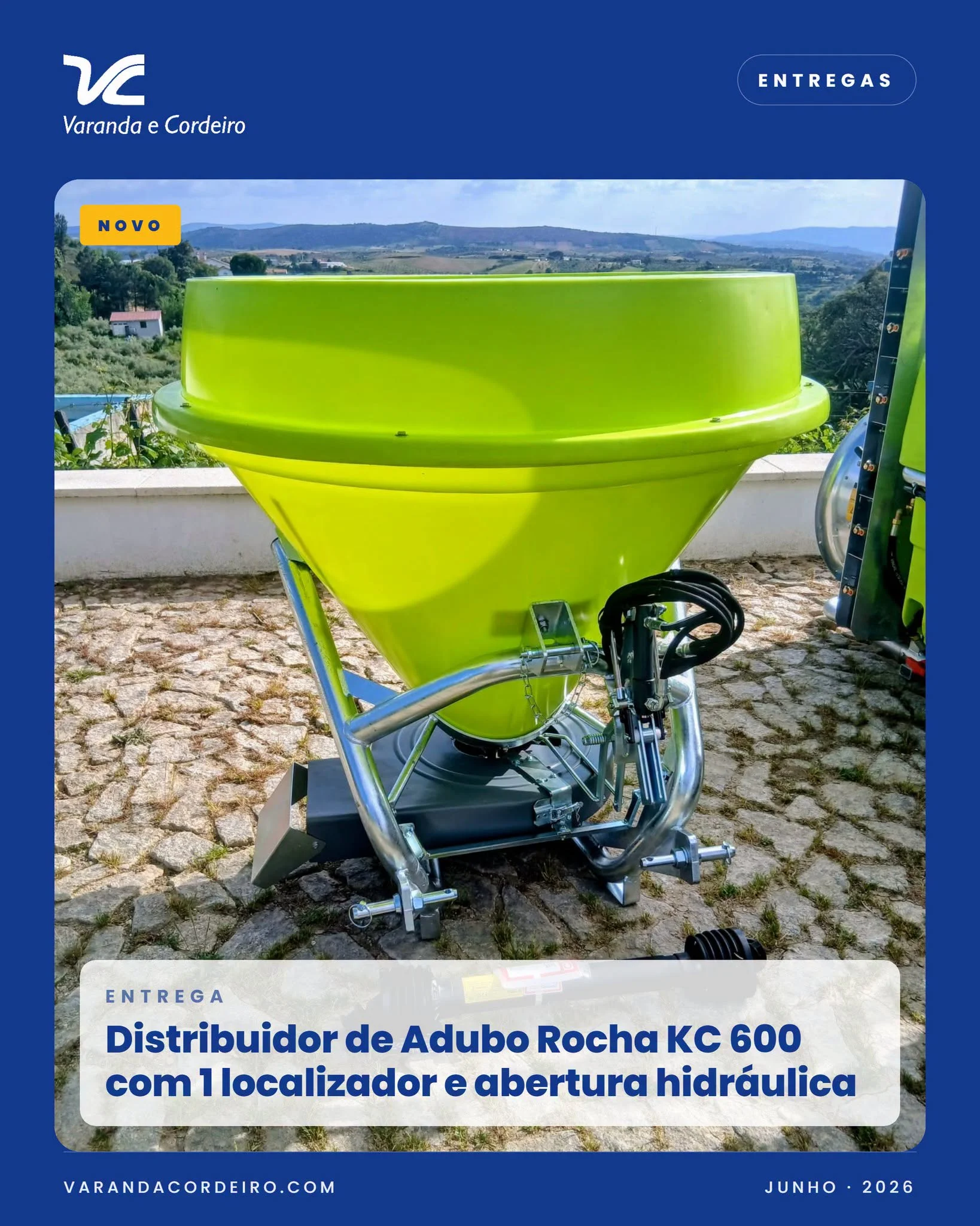 distribuidor de adubo rocha kc 600